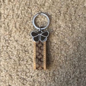 Coach butterfly keychain